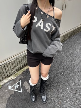 「WHO'S WHO gallery（フーズフーギャラリー）のアイテム（スウェット）」を使った、モエさん（レディース・167cm）の秋コーディネート