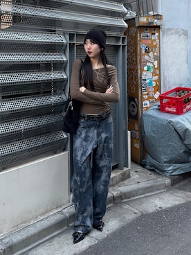 「WHO'S WHO gallery（フーズフーギャラリー）のアイテム（パンプス）」を使った、モエさん（レディース・167cm）の秋コーディネート