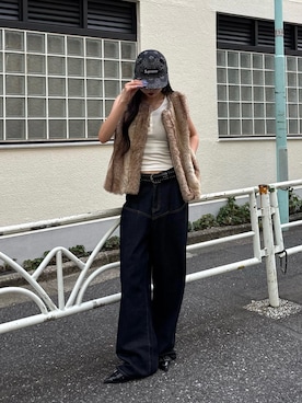 「アイテム（パンプス）」を使った、モエさん（レディース・167cm）の夏コーディネート
