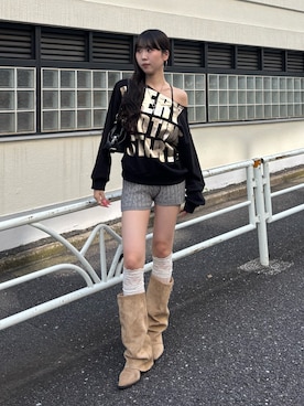 「ワンショルダー」｜モエさん（レディース・167cm）の秋コーディネート