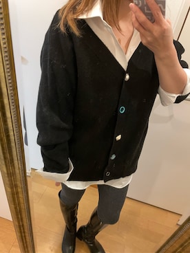 「JIMMY CHOO（ジミーチュウ）のアイテム（ブーツ）」を使った、MKTさん（レディース・151cm）の秋コーディネート