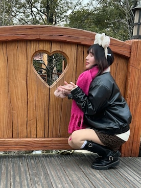 「disney」｜イクラさん（レディース・165cm）の冬コーディネート