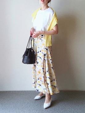 「アイテム（ピアス（両耳用））」を使った、K.mさん（レディース・165cm・40代）の夏コーディネート