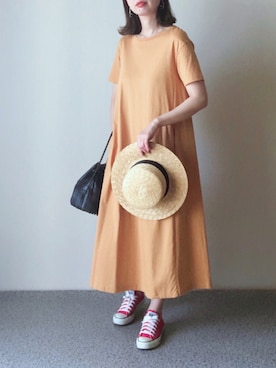「アイテム（ピアス（両耳用））」を使った、K.mさん（レディース・165cm・40代）の夏コーディネート