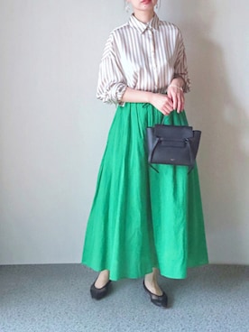 「アイテム（ピアス（両耳用））」を使った、K.mさん（レディース・165cm・40代）の夏コーディネート