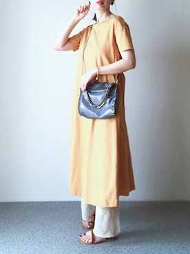 「アイテム（ピアス（両耳用））」を使った、K.mさん（レディース・165cm・40代）の夏コーディネート