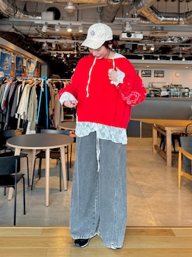 「niko and...（ニコアンド）のアイテム」を使った、おめぐさん（レディース・158cm）の春コーディネート