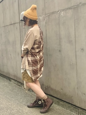 「nappalm（ナップパーム）のアイテム」を使った、おめぐさん（レディース・157cm）の秋コーディネート