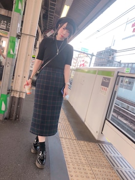 「にゃー」｜「アイテム（帽子）」を使った、ウイニー☆さん（レディース・158cm）の夏コーディネート