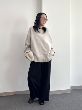 ちはやさん（骨格ウェーブ・レディース・158cm・40代）の秋コーディネート