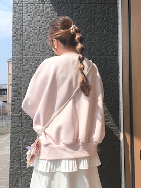 「Girly Doll（ガーリードール）のアイテム」を使った、もさん（レディース・153cm）の春コーディネート