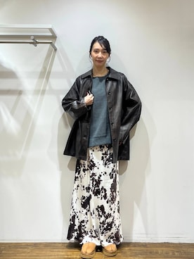 「アイテム（カバーオール）」を使った、ちゃんにしさん（レディース・164cm）の秋コーディネート