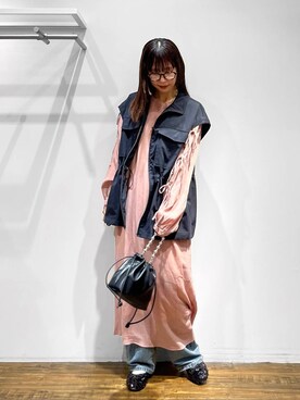 「アイテム（ブルゾン）」を使った、ちゃんにしさん（レディース・164cm・20代）の冬コーディネート
