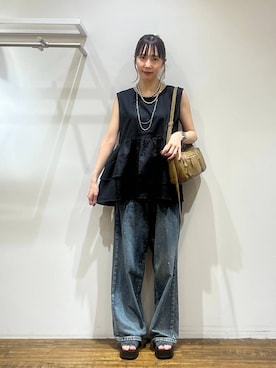 「骨格ウェーブ」｜ちゃんにしさん（レディース・164cm・20代）の夏コーディネート