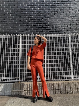 「ボストンバッグ」｜本庄　彩葵さん（レディース・164cm）の春コーディネート