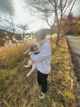 「DIME（ダイム）のアイテム（トップス）」を使った、koribieさん（メンズ・160cm）の秋コーディネート