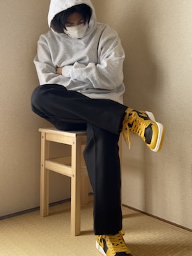 「DIME（ダイム）のアイテム（トップス）」を使った、koribieさん（メンズ・160cm）の秋コーディネート