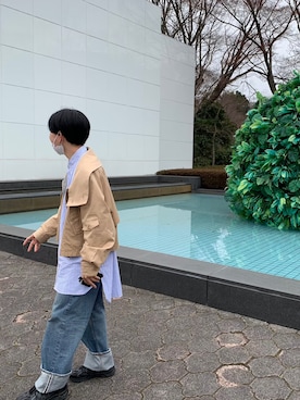 「NEONSIGN（ネオンサイン）のアイテム（ジャケット/アウター）」を使った、koribieさん（メンズ・160cm）の夏コーディネート