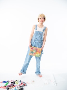 「UNITED ARROWS（ユナイテッドアローズ）のアイテム（タンクトップ）」を使った、林 明水 myonsu hayashiさん（レディース・160cm）の春コーディネート