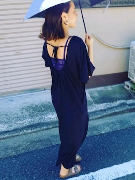 「SUGAR BISKET（シュガービスケット）のアイテム（アクセサリー）」を使った、fich さん（レディース・153cm）の夏コーディネート