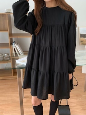 「MINS MINIS（ミンスミニス）のアイテム」を使った、perky room スタッフさん（レディース・164cm）の夏コーディネート