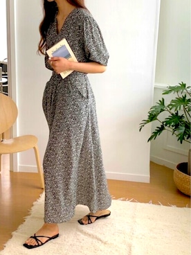 「MINS MINIS（ミンスミニス）のアイテム」を使った、perky room スタッフさん（レディース・164cm）の夏コーディネート