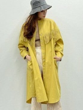 「ROGER AND RAW（ロジャーアンドロウ）のアイテム」を使った、perky room スタッフさん（レディース・170cm）の秋コーディネート