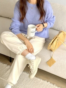 「MINS MINIS（ミンスミニス）のアイテム」を使った、perky room スタッフさん（レディース・164cm）の秋コーディネート