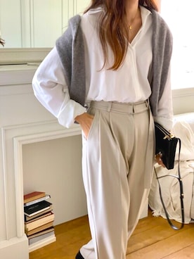 「MINS MINIS（ミンスミニス）のアイテム」を使った、perky room スタッフさん（レディース・164cm）の秋コーディネート