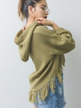 「ROGER AND RAW（ロジャーアンドロウ）のアイテム」を使った、perky room スタッフさん（レディース・160cm）の秋コーディネート