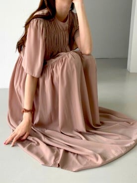 「MINS MINIS（ミンスミニス）のアイテム」を使った、perky room スタッフさん（レディース・164cm）の夏コーディネート