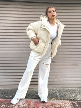 「ROGER AND RAW（ロジャーアンドロウ）のアイテム」を使った、perky room スタッフさん（レディース・160cm）の秋コーディネート