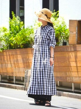 perky room スタッフさん（レディース・158cm）の夏コーディネート