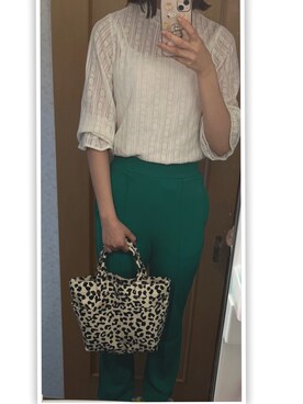 「LOWRYS FARM（ローリーズファーム）のＢＡＳＩＣＴＯＴＥ／Ｍ　865179（トートバッグ、その他）」を使った、Yuki さん（レディース・162cm）の春コーディネート