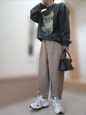 「TORY BURCH（トリーバーチ）のアイテム（バッグ）」を使った、みぃさん。さん（レディース・157cm）の秋コーディネート