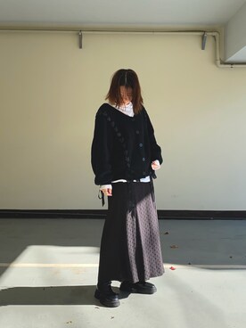 「N.O.R.C（ノーク）のアイテム（トップス）」を使った、m---＊さん（レディース・156cm）の冬コーディネート