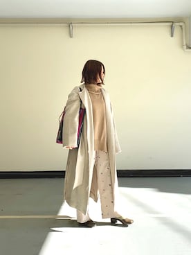 「BLACK BY MOUSSY（ブラックバイマウジー）のアイテム（その他アウター）」を使った、m---＊さん（レディース・156cm）の冬コーディネート