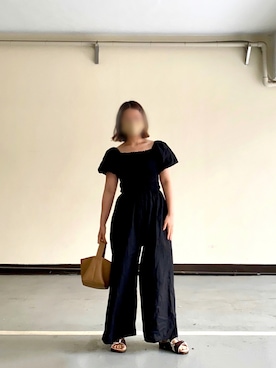 「0000Lady'sのアイテム（オールインワン・サロペット）」を使った、m---＊さん（レディース・156cm）の秋コーディネート