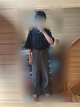 「Guess（ゲス）のアイテム」を使った、rakuru さん（骨格ナチュラル・メンズ・163cm）の夏コーディネート
