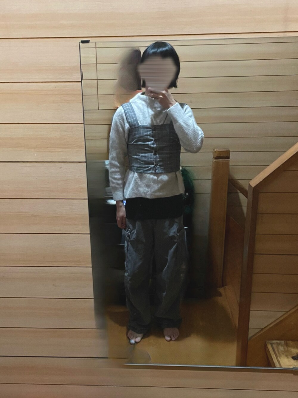 「カジュアル、モード、レイヤードスタイル、秋っぽコーデ更新中、ニット」｜「WEGOのアイテム（その他トップス、その他）」を使った、rakuru さん（骨格ナチュラル・メンズ・163cm）の秋コーディネートの1枚目の写真