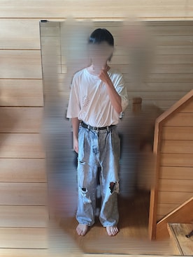 「ADRER（アドラー）のアイテム（パンツ）」を使った、rakuru さん（骨格ナチュラル・メンズ・163cm）の夏コーディネート