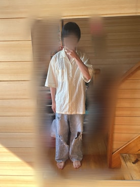 「ADRER（アドラー）のアイテム（パンツ）」を使った、rakuru さん（骨格ナチュラル・メンズ・163cm）の夏コーディネート
