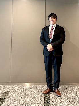 「アイテム（スーツセット）」を使った、棚橋弘至さん（メンズ・181cm）の夏コーディネート