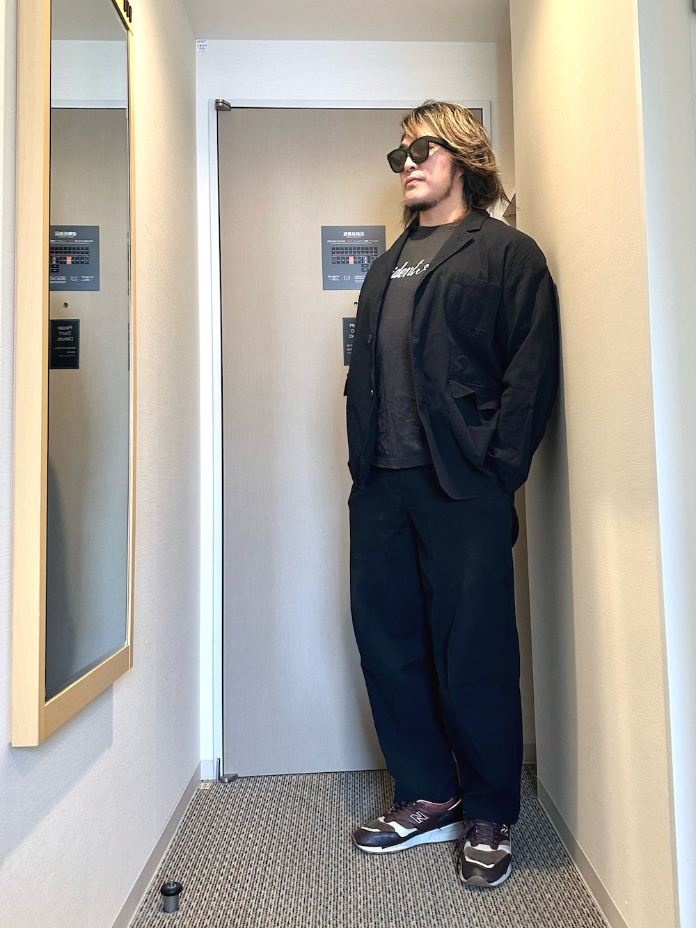 NEW ERA ブラック ジャケット パンツセット NEW ERA ブラック ナイロン ジャケット パンツ セットアップ