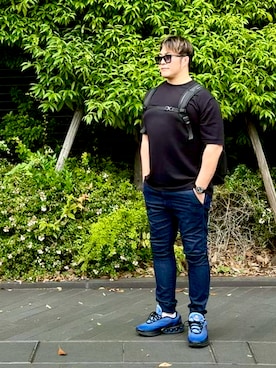 「SOPHNET.（ソフネット）のアイテム」を使った、棚橋弘至さん（メンズ・181cm）の夏コーディネート