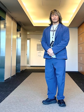 「アイテム（腕時計）」を使った、棚橋弘至さん（メンズ・181cm）の冬コーディネート