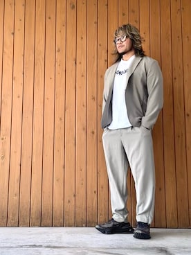 棚橋弘至さん（メンズ・181cm）の冬コーディネート