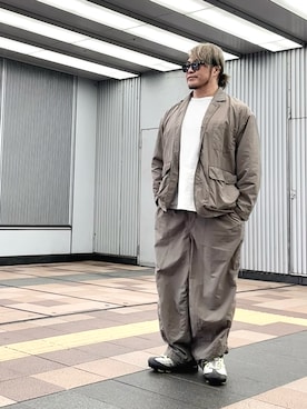 「アイテム（腕時計）」を使った、棚橋弘至さん（メンズ・181cm）の秋コーディネート