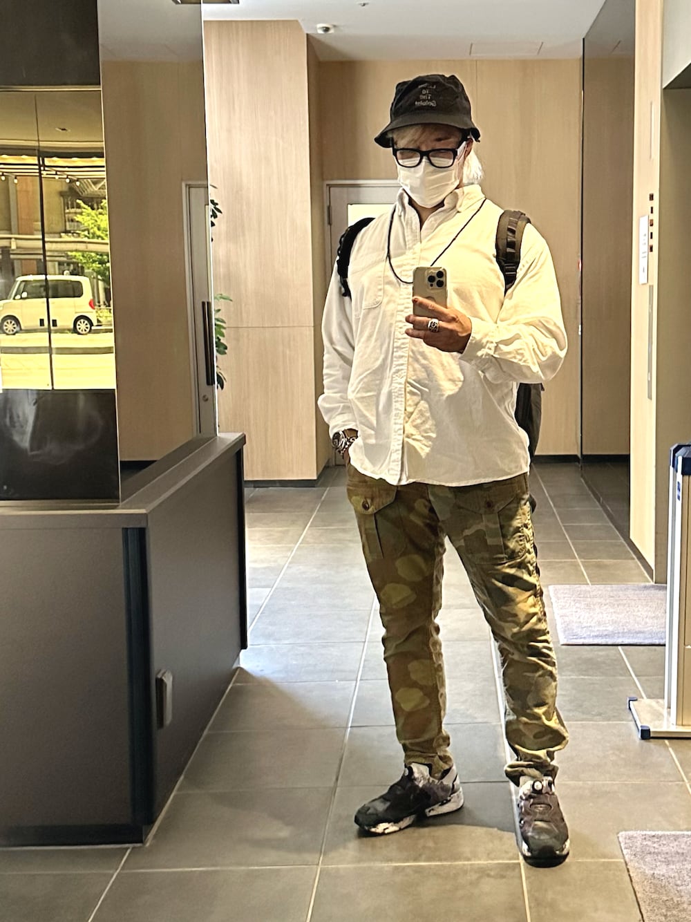 「PUMP FURY、長野」｜「GUのアイテム（シャツ/ブラウス、ホワイト系）」を使った、棚橋弘至さん（メンズ・181cm）の夏コーディネートの1枚目の写真
