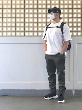 「fragment design（フラグメントデザイン）のアイテム（帽子）」を使った、棚橋弘至さん（メンズ・181cm）の秋コーディネート
